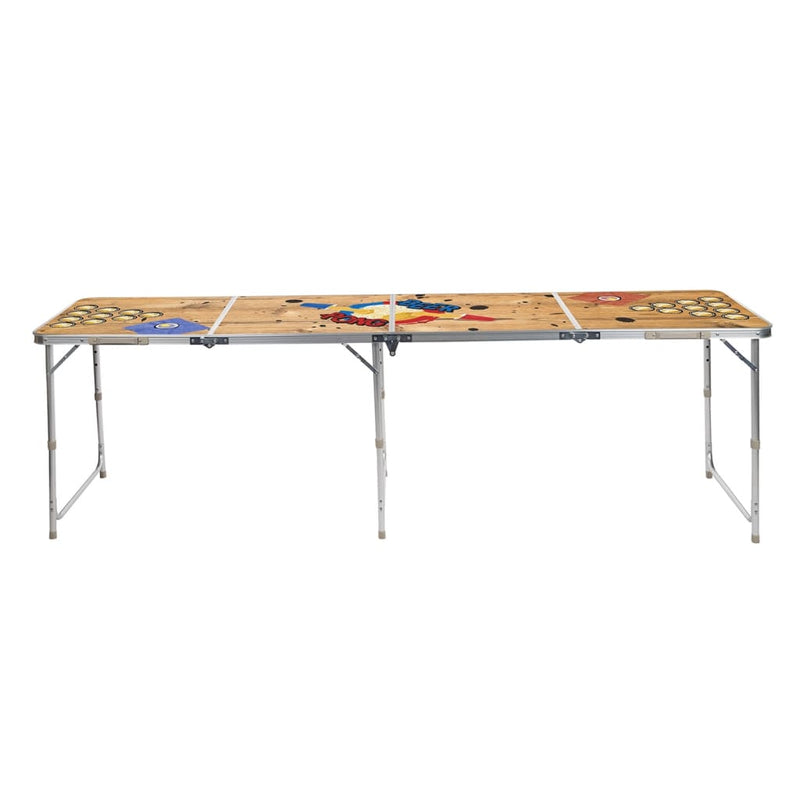 HI Bierpongtafel inklapbaar 240x60x55 cm MDF en aluminium