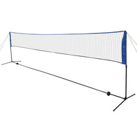 Badmintonnet met shuttles 600 x 155 cm