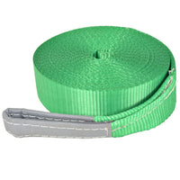 Slackline 15 m x 50 mm 150 kg groen