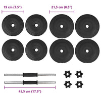 Halterset 20 kg 14-delig