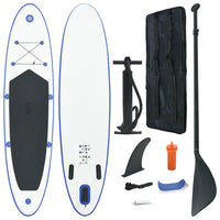 Stand-up paddleboard opblaasbaar blauw en wit