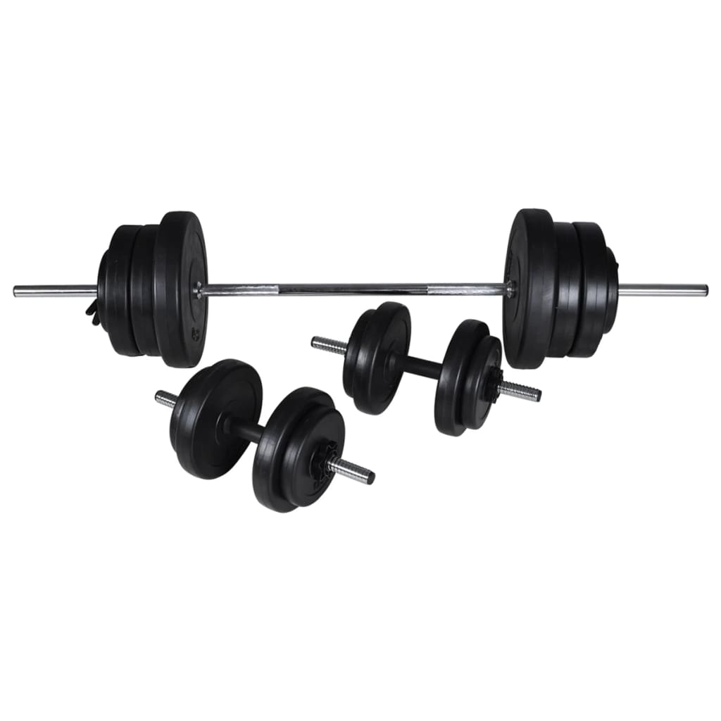 Halter-/squatrek met halterset 60,5 kg