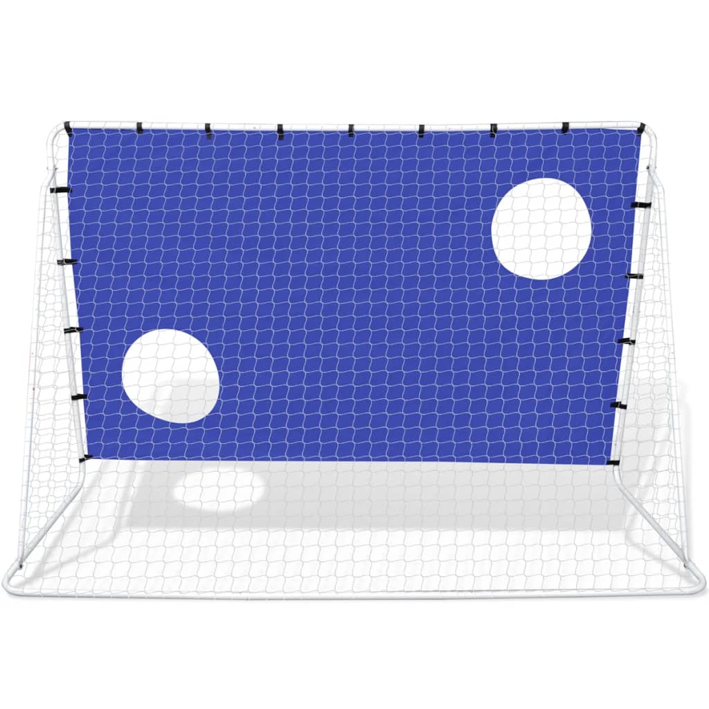 Voetbaldoel met richtmuur hoogwaardig 240x92x150 cm staal