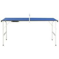 Tafeltennistafel met net 5 feet 152x76x66 cm blauw