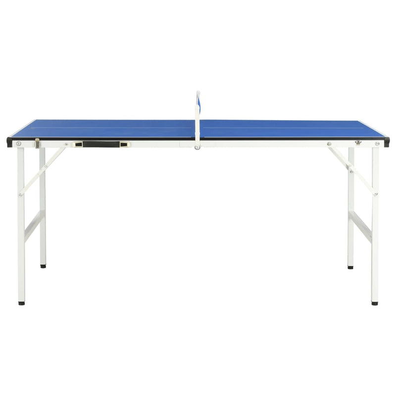 Tafeltennistafel met net 5 feet 152x76x66 cm blauw