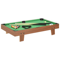 Mini pool table 3 Feet 92x52x19 cm brown and green