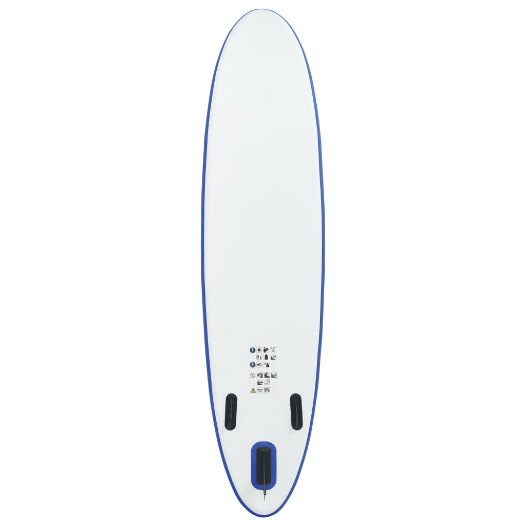 Stand Up Paddleboardset opblaasbaar blauw en wit