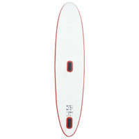 Stand-up paddleboard opblaasbaar met zeilset rood en wit