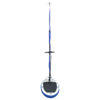 Stand-up paddleboard opblaasbaar met zeilset blauw en wit