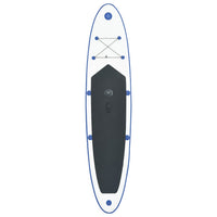 Stand-up paddleboard opblaasbaar met zeilset blauw en wit