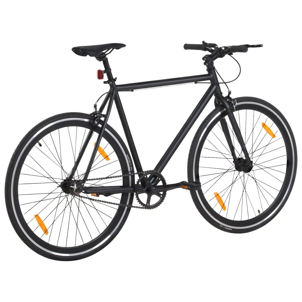 Fiets met vaste versnelling 700 c 59 cm zwart