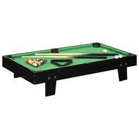 Mini pool table 3 Feet 92x52x19 cm black and green