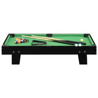 Mini pool table 3 Feet 92x52x19 cm black and green