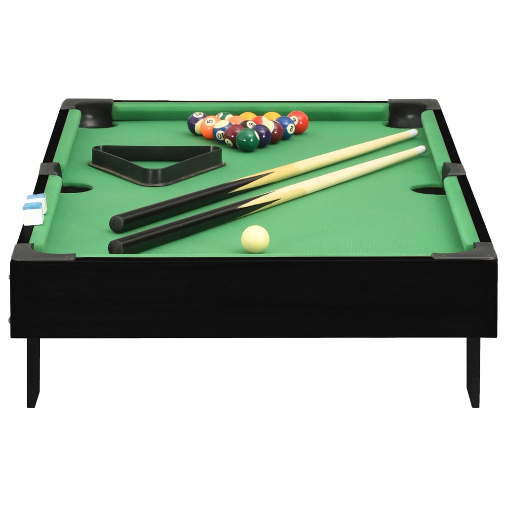 Mini pool table 3 Feet 92x52x19 cm black and green