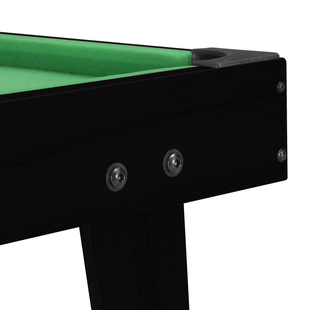 Mini pool table 3 Feet 92x52x19 cm black and green