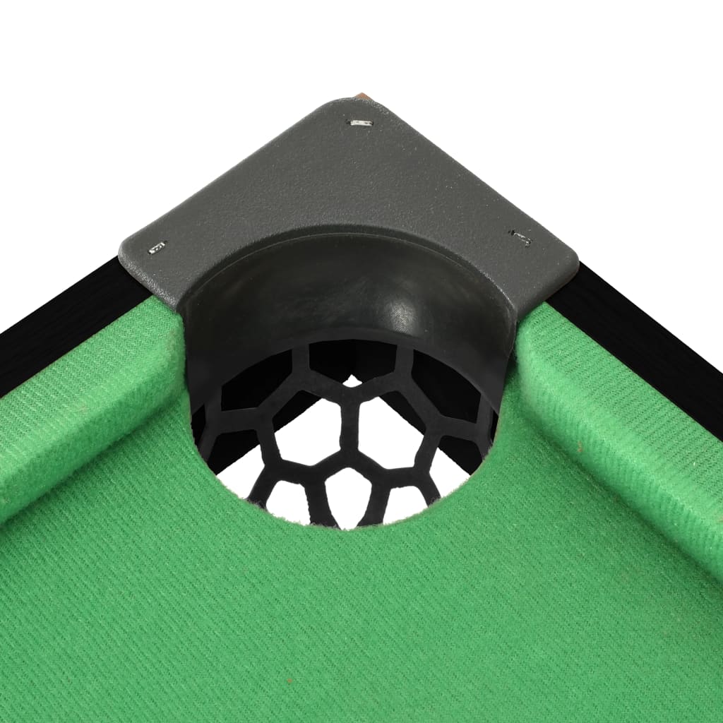 Mini pool table 3 Feet 92x52x19 cm black and green