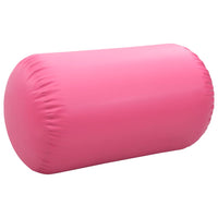 Gymnastiekrol met pomp opblaasbaar 100x60 cm PVC roze