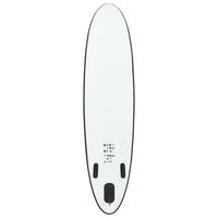 Stand Up Paddleboardset opblaasbaar zwart en wit