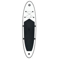 Stand Up Paddleboardset opblaasbaar zwart en wit