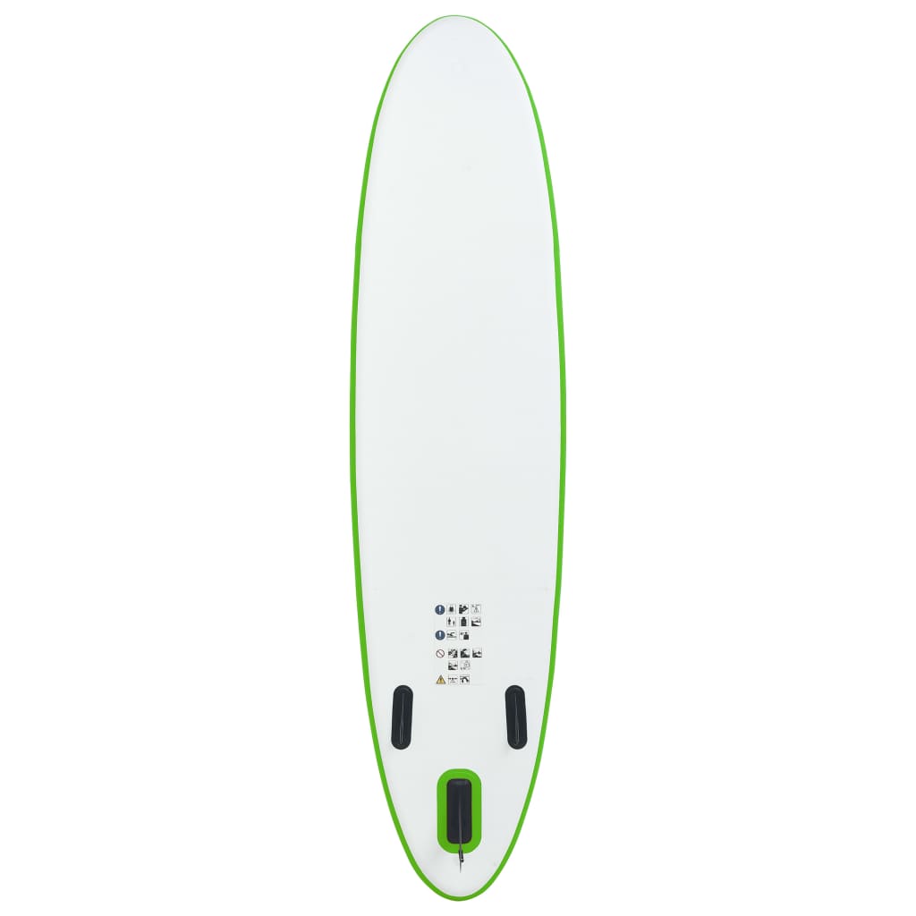 Stand-up paddleboard opblaasbaar groen en wit