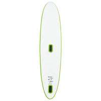 Stand Up Paddleboard opblaasbaar met zeilset groen en wit