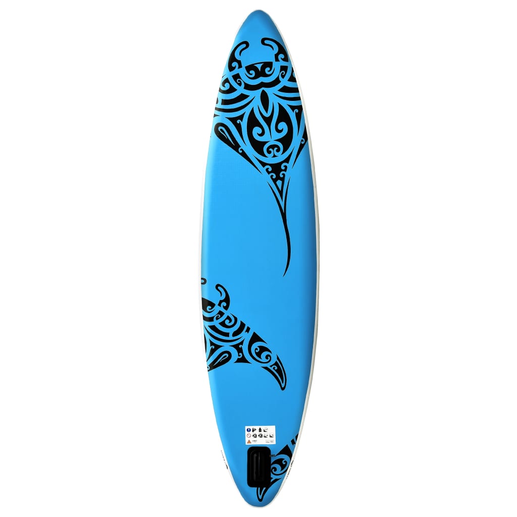 Stand Up Paddleboardset opblaasbaar 305x76x15 cm blauw