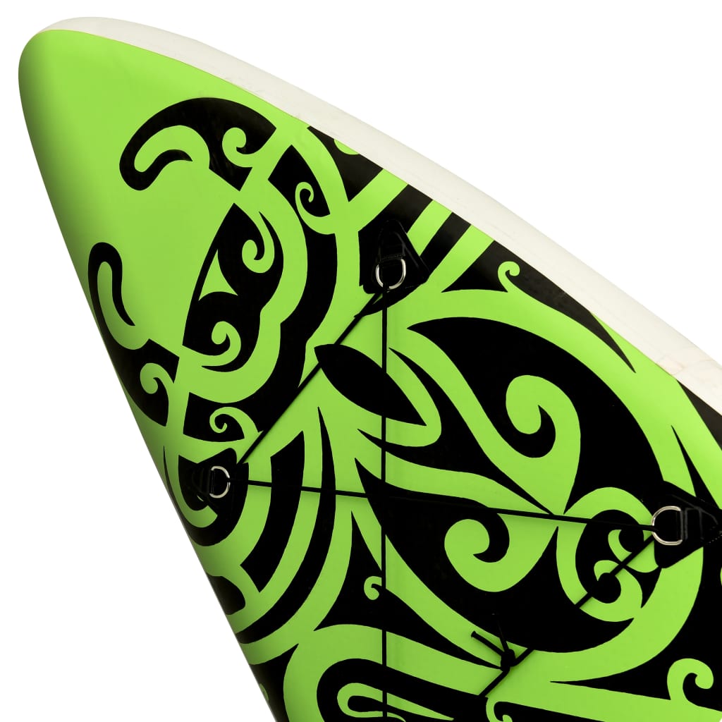 Stand Up Paddleboardset opblaasbaar 320x76x15 cm groen