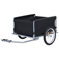 Fietstrailer 65 kg zwart en grijs