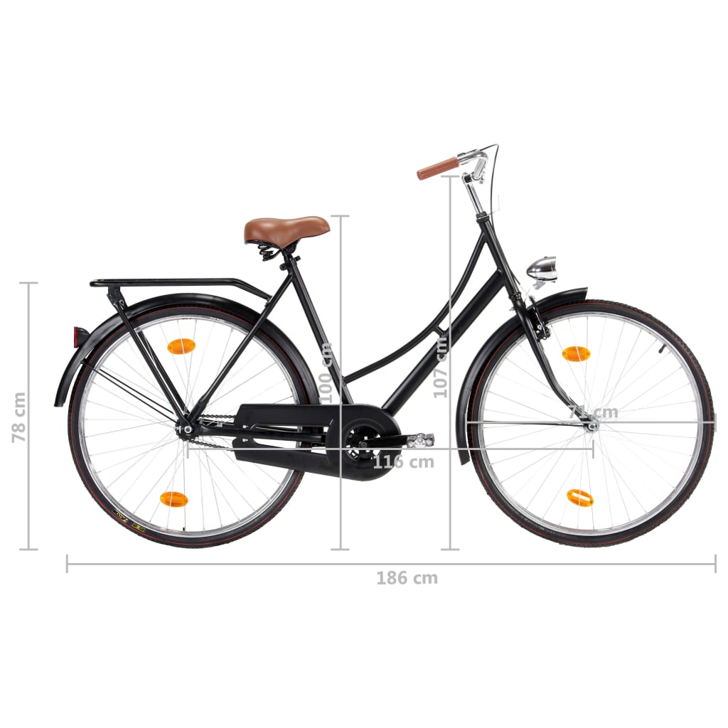 Omafiets 28 inch 57 cm frame