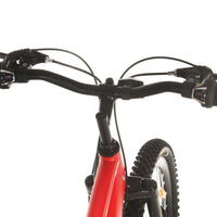 Mountainbike 21 versnellingen 29 inch wielen 53 cm frame rood