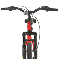 Mountainbike 21 versnellingen 27,5 inch wielen 42 cm frame rood