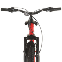 Mountainbike 21 versnellingen 26 inch wielen 36 cm rood