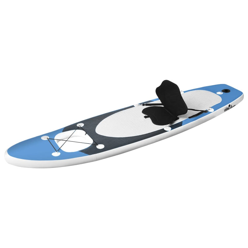 Stand Up Paddleboardset opblaasbaar 300x76x10 cm zeeblauw