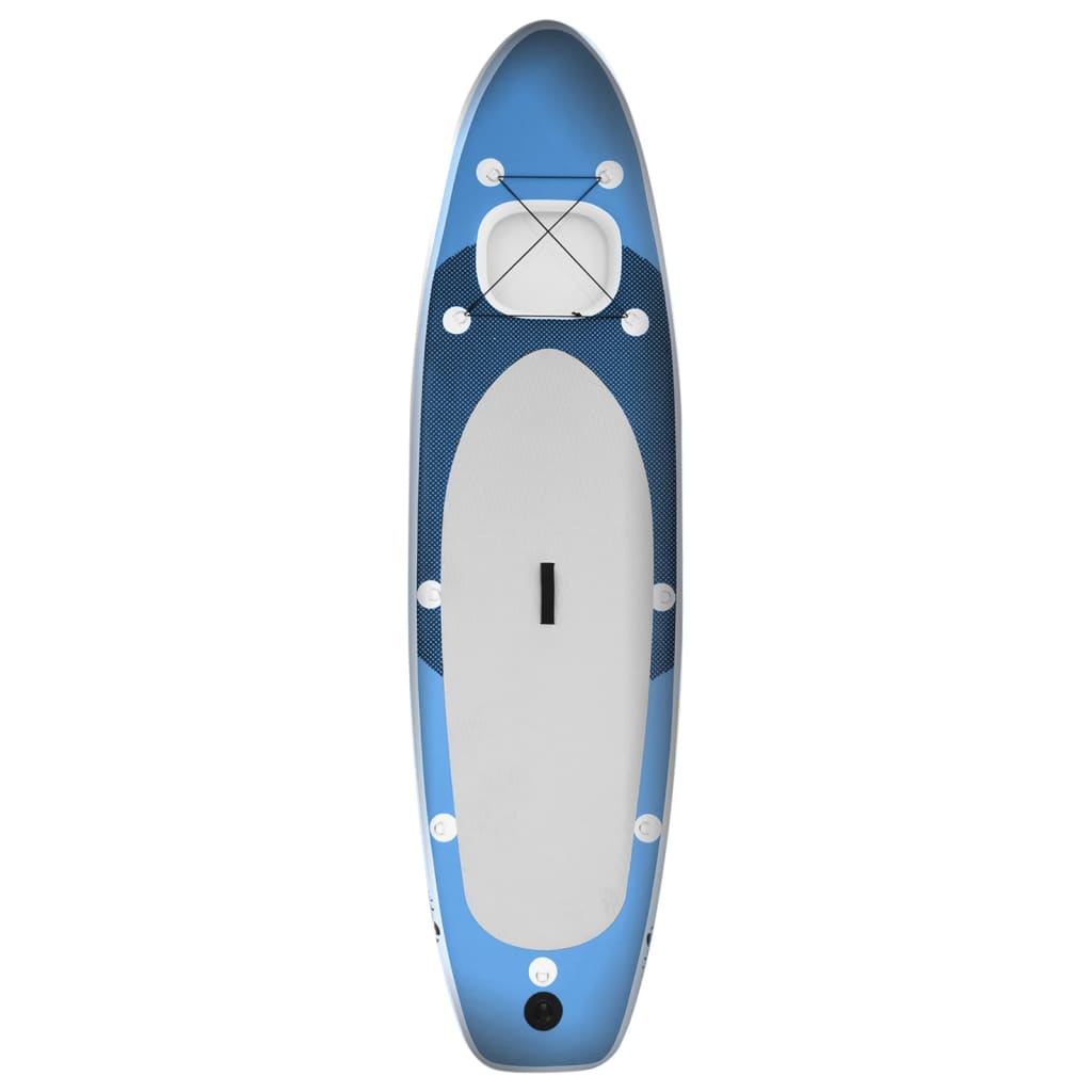 Stand Up Paddleboardset opblaasbaar 300x76x10 cm zeeblauw