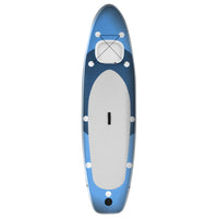 Stand Up Paddleboardset opblaasbaar 300x76x10 cm zeeblauw