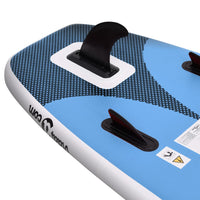 Stand Up Paddleboardset opblaasbaar 300x76x10 cm zeeblauw