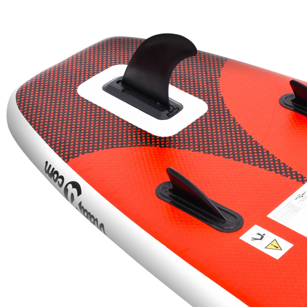 Stand Up Paddleboardset opblaasbaar 300x76x10 cm rood