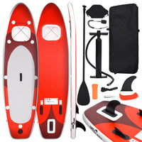 Stand Up Paddleboardset opblaasbaar 330x76x10 cm rood