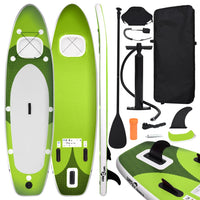 Stand Up Paddleboardset opblaasbaar 330x76x10 cm groen