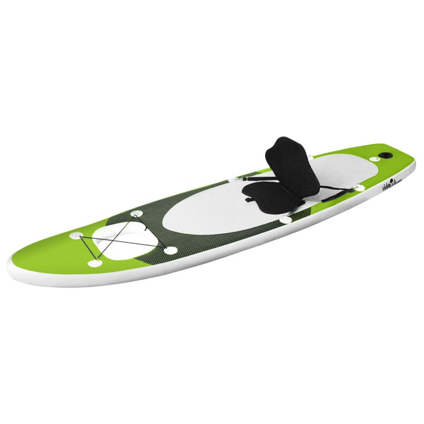 Stand Up Paddleboard set inflatable 330x76x10 cm green