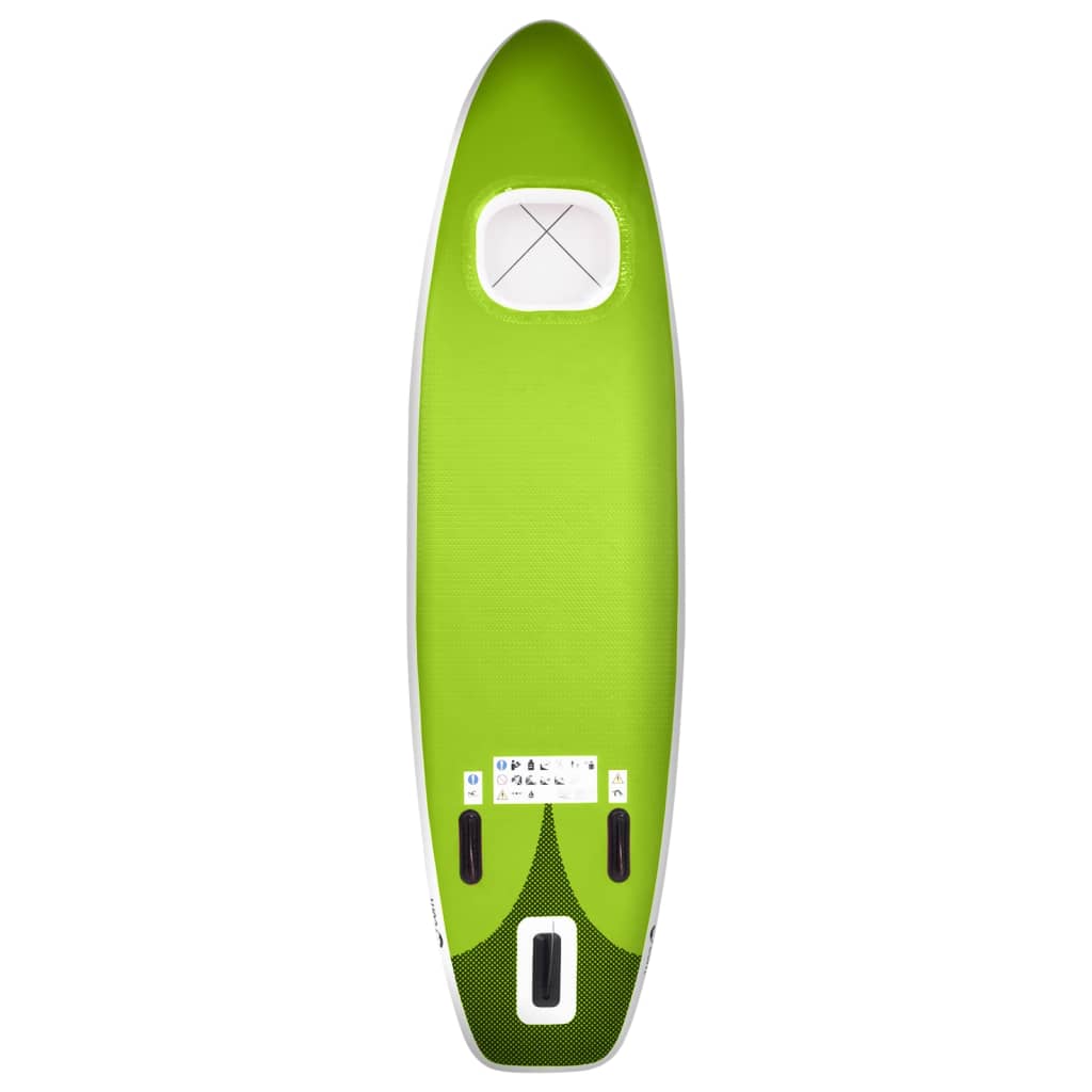 Stand Up Paddleboardset opblaasbaar 330x76x10 cm groen