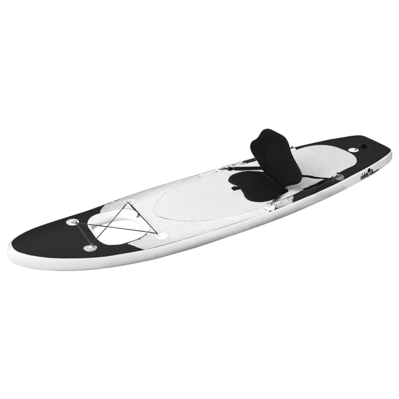 Stand Up Paddleboardset opblaasbaar 330x76x10 cm zwart