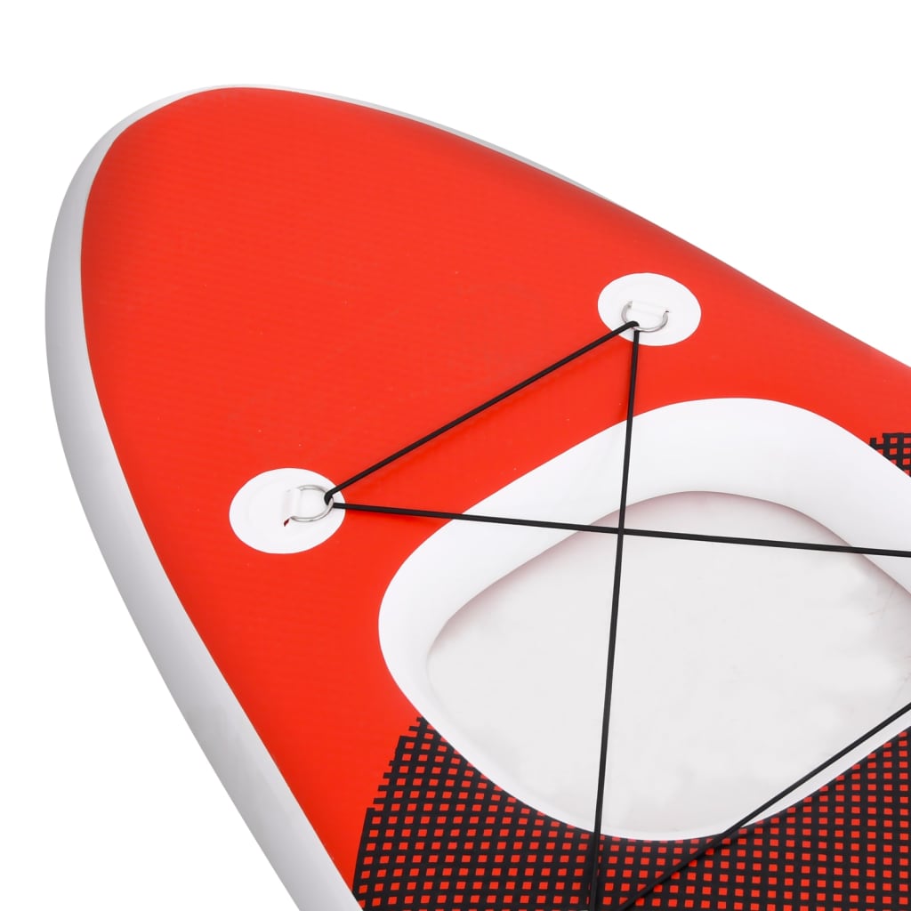 Stand Up Paddleboardset opblaasbaar 360x81x10 cm rood