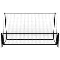 Voetbalrebounder/voetbaldoel 2-in-1 202x104x120 cm staal