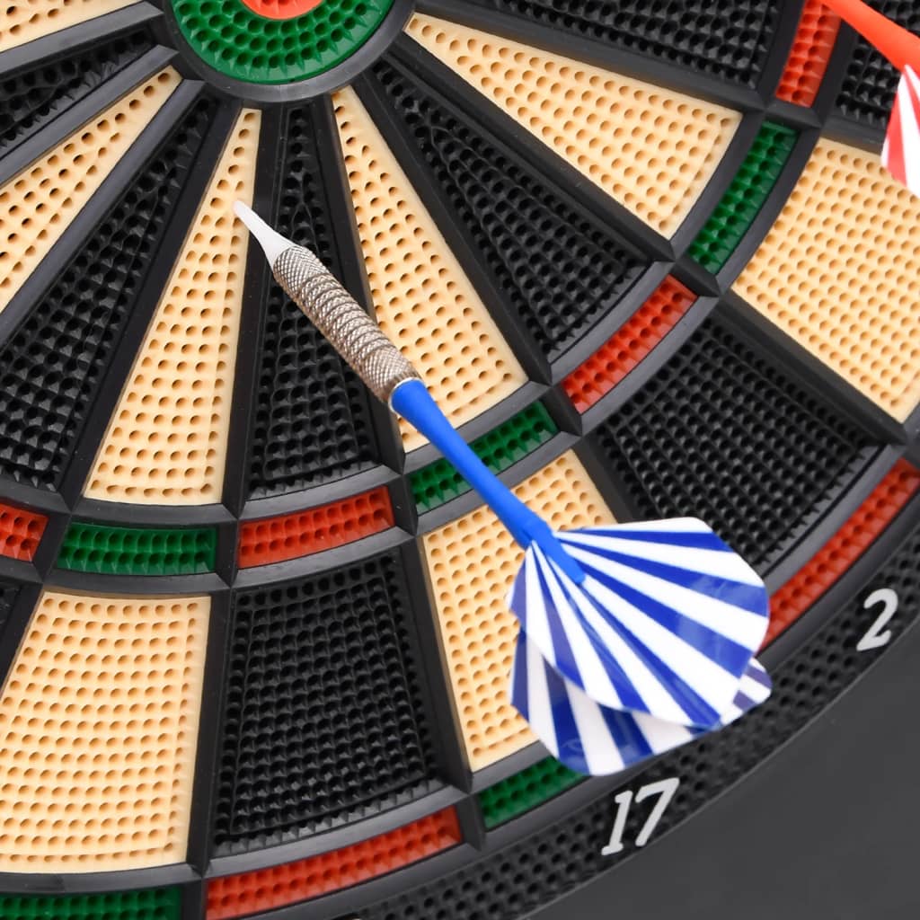 Dartbord elektrisch met darts polypropeen zwart