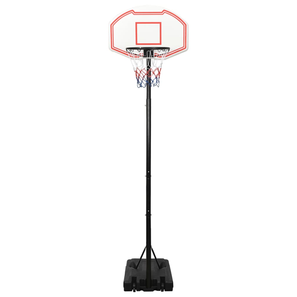 Basketbalstandaard 282-352 cm polyethyleen wit