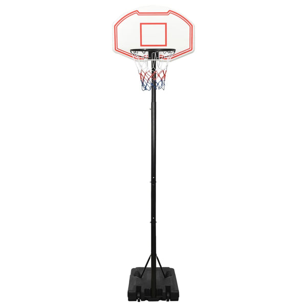 Basketbalstandaard 282-352 cm polyethyleen wit