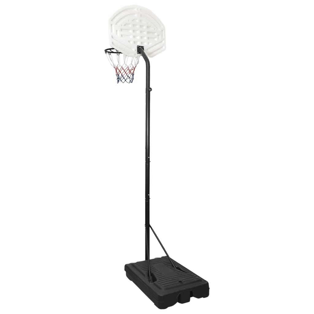 Basketbalstandaard 282-352 cm polyethyleen wit