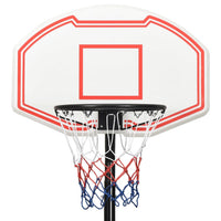 Basketbalstandaard 237-307 cm polyetheen wit