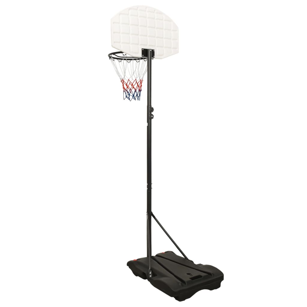 Basketbalstandaard 216-250 cm polyetheen wit